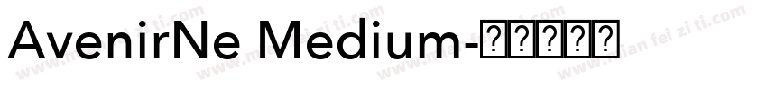 AvenirNe Medium字体转换